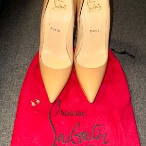 Christian Louboutin Tan Stiletto Heels